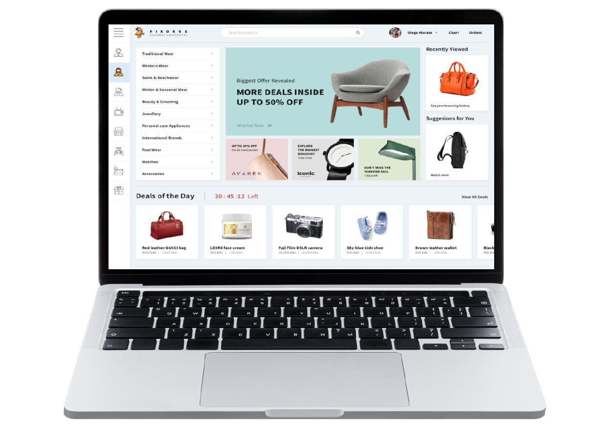 Ecommerce and Online Shop Dashboard